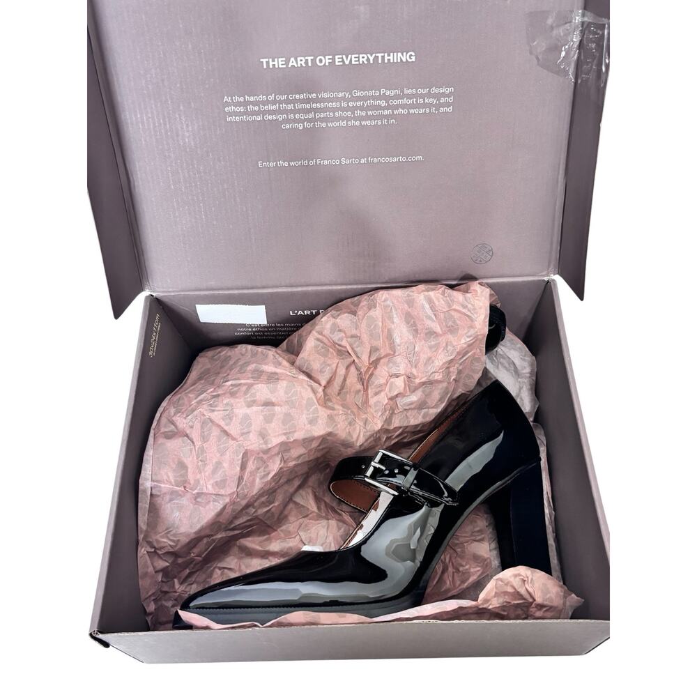 Franco Sarto Shalina Black Patent Mary Jane Pump Size 10 M - Picture 4 of 12